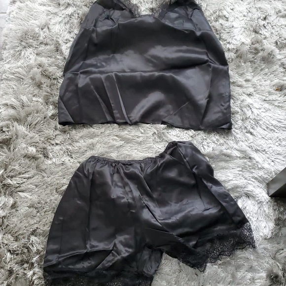 4PC  set Silk Robe Sleep Suit Womens Lace Satin - Picture 3 of 5